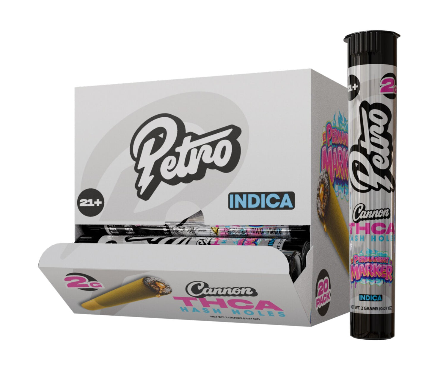 THCA PETRO HASH HOLES 1x2g (Permanent Marker) - Indica